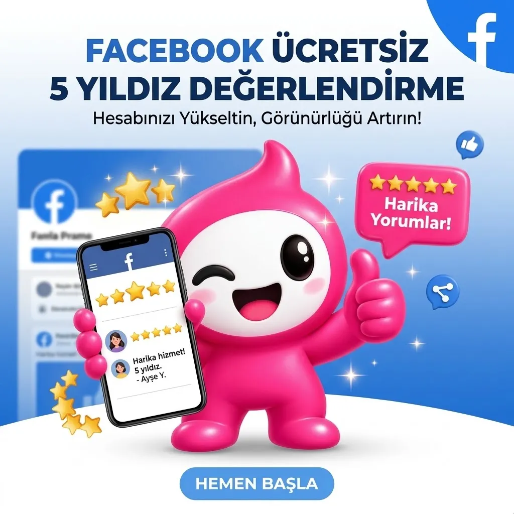 Facebook Ücretsiz 5 Yıldız Değerlendirme