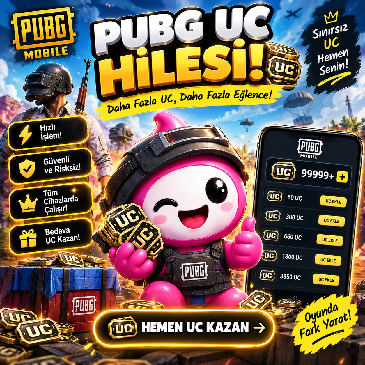PUBG Mobile UC hilesi