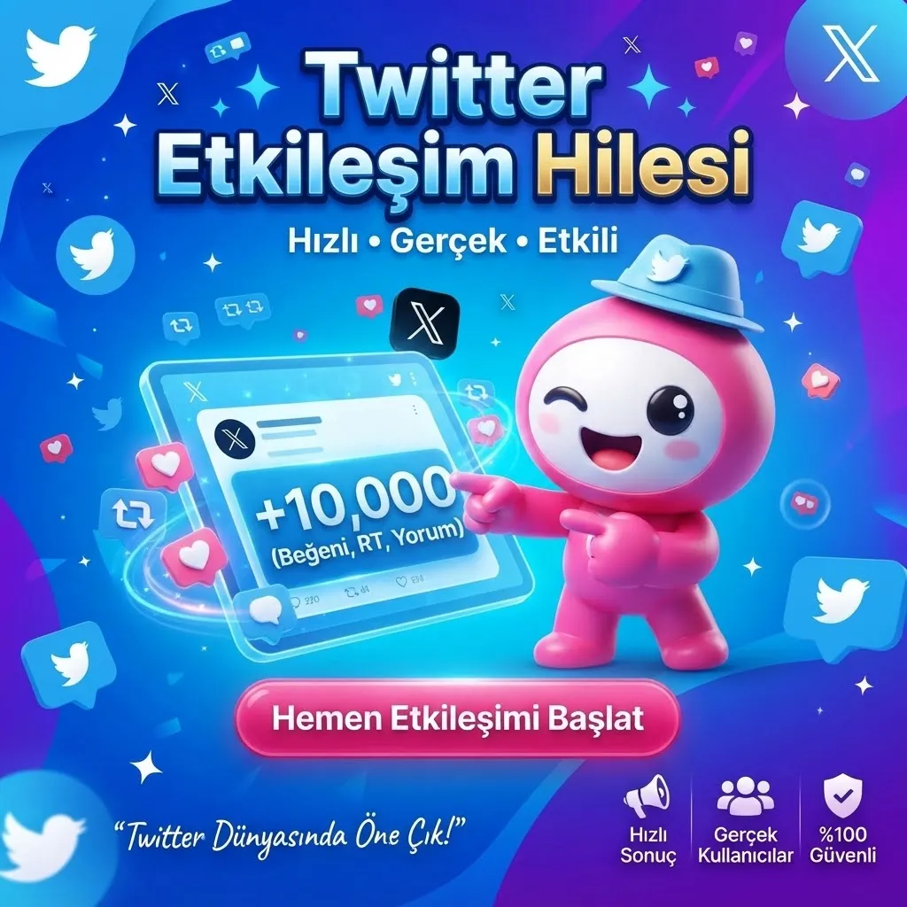 Twitter Etkileşim Hilesi