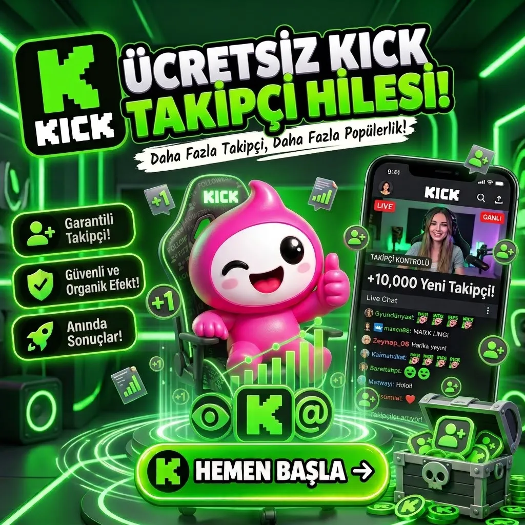 Kick Ücretsiz Takipçi