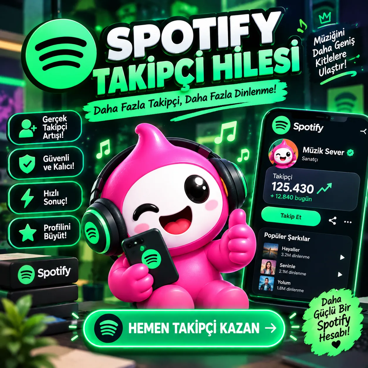Spotify Ücretsiz Takipçi