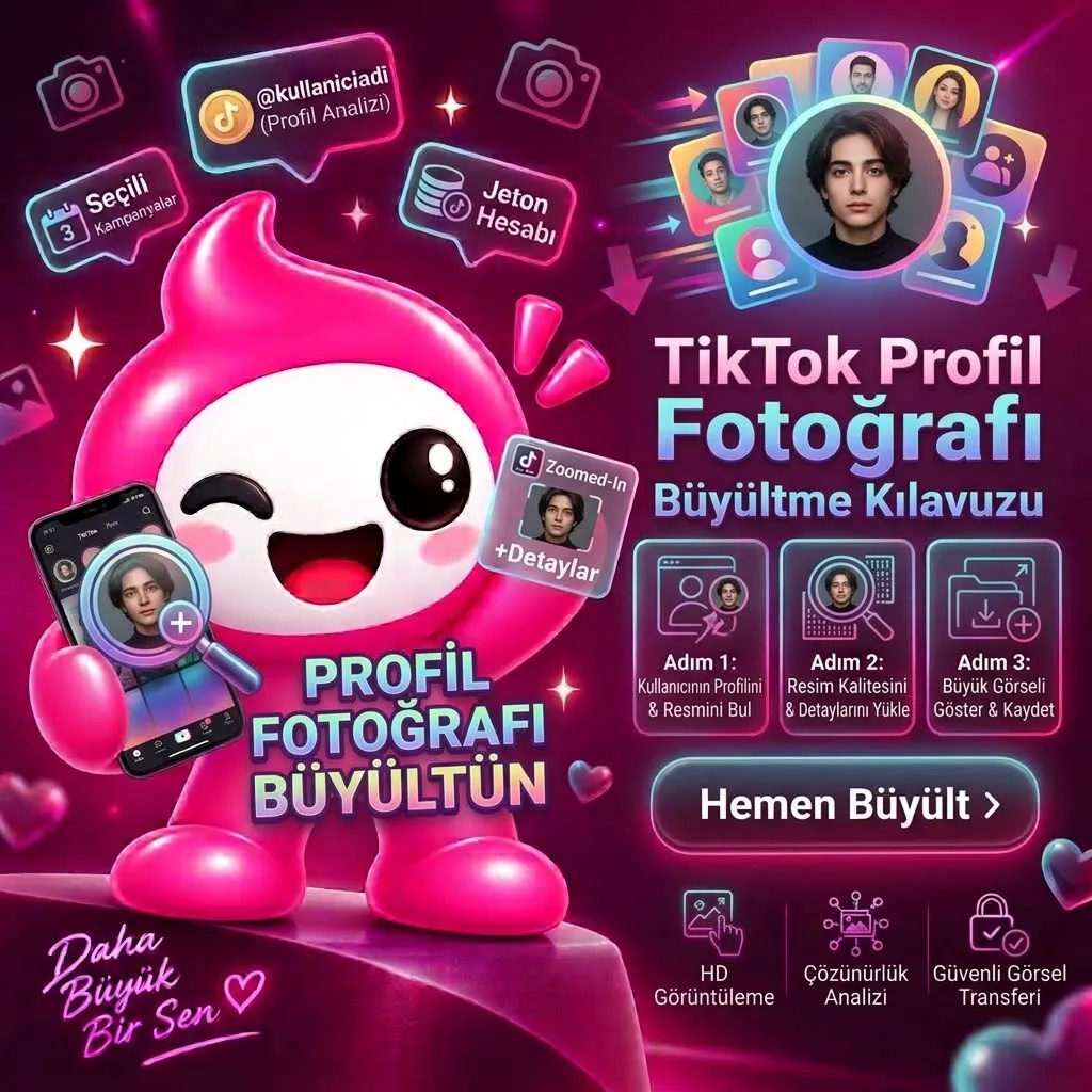 TikTok Profil Fotoğrafı Büyültme